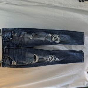 Judy Blue bleach splatter boyfriend fit jeans 18w